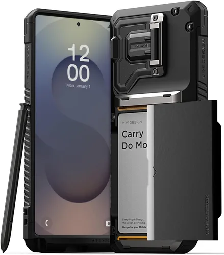 Vista 10 de VRS DESIGN Damda Glide DuoGuard para Samsung Galaxy S24 Ultra Funda para Teléfono (2024), Funda Protectora Premium Resistente de Lente de Cámara