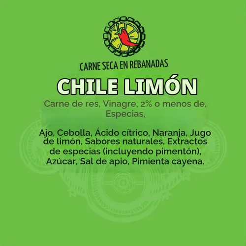 Vista 4 de Vacadillos Paquetes de bocadillos de carne seca Carne Seca, lima chilena paquete de 3