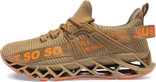 Vista 3 de COKAFIL - Zapatos de correr para hombre, tenis atléticos con bordes para caminar