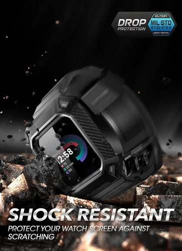 Vista 5 de SUPCASE Unicorn Beetle Pro - Correa de reloj para Fitbit Versa 4, Fitbit Versa 3, Fitbit Sense 2/1, correa protectora de repuesto
