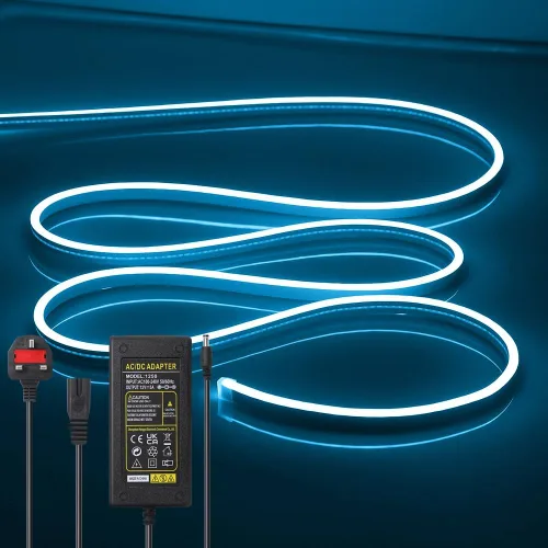 Vista 24 de Tiras de Luces LED de Neón Blancas de 12V - 16.4 Pies Flexibles Impermeables Cortables, Luces de Cuerda de Neón de Silicona Flexible para Cocina