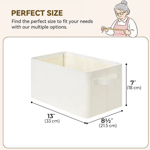 Vista 2 de GRANNY SAYS Contenedores de almacenamiento para armario, cesta de Beige