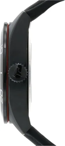 Vista 2 de Tissot Mens PRS 516 Powermatic 80 316L caja de acero inoxidable con revestimiento de PVD negro reloj automático, negro, cuero, 20 (T1314303605200)
