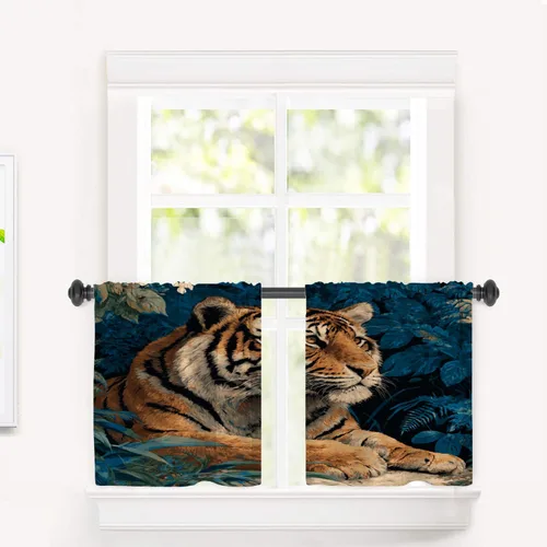 Vista 66 de Cortinas opacas de poliéster multicapa para ventanas de padre e hijo, 2 unidades, 26 x 24 pulgadas