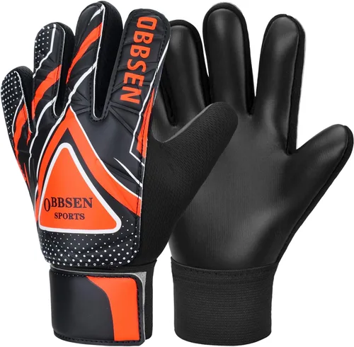 Vista 15 de Guantes de portero de fútbol para niños, jóvenes y adultos, guantes de portero de fútbol de agarre fuerte con protección para los dedos