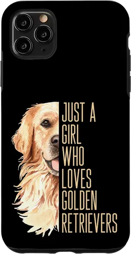 Vista 13 de Cute Golden Retriever - Just a Girl who Loves Goldens Case for iPhone 17