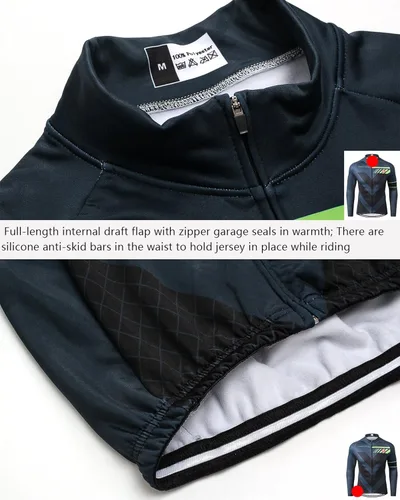 Vista 4 de MR Strgao - Chaqueta térmica de invierno para hombre, resistente al viento, manga larga, suéter para bicicleta, abrigo