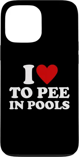 Vista 22 de iPhone 13 I Love To Pee In Pools I Heart To Pee In Pool Case