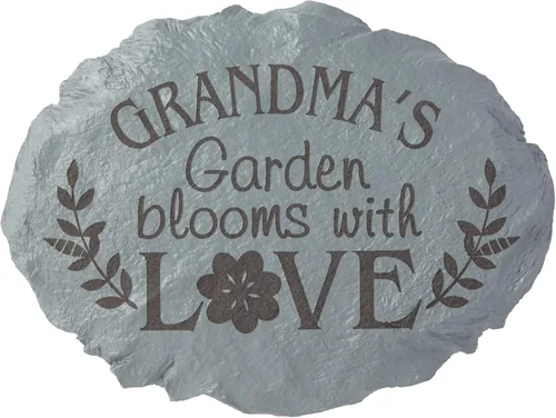 Vista 6 de Let's Make Memories Piedras de jardín familiares Rockin' personalizadas, decoración de jardín, tamaño pequeño, nombres personalizados