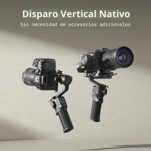 Vista 3 de DJI RS 3 Mini, estabilizador de cardán de 3 ejes para cámaras Canon/Sony/Panasonic/Nikon/Fujifilm, carga útil probada de 2 kg (4.4 lbs)