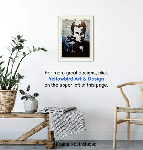 Vista 5 de Póster de Banksy Leonardo DiCaprio para pared, decoración única del hogar para bar, cocina, oficina, regalo de felicitación para celebración