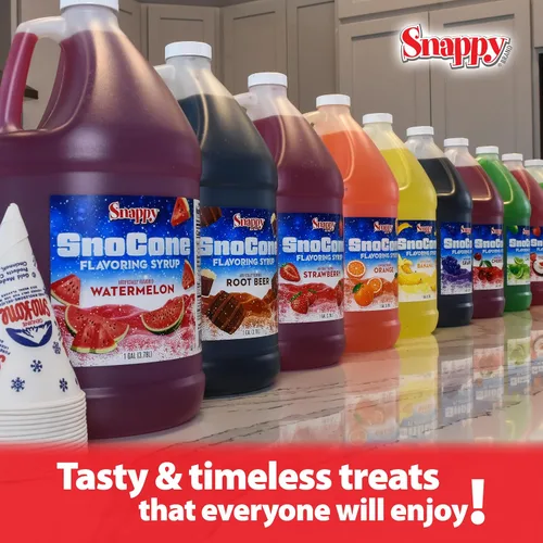 Vista 4 de Snappy Popcorn Jarabe para raspado, 1 galón, 11 libras