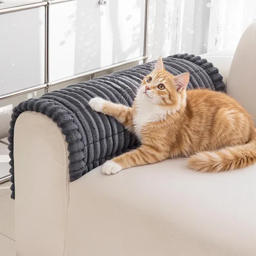 Vista 18 de MYSKY HOME Fundas para sofá de 3 cojines, aptas para mascotas, fundas de sofá lavables para mascotas, fundas protectoras de muebles, fundas