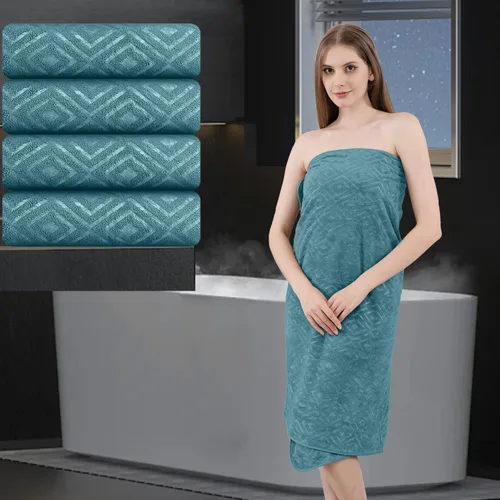 Vista 14 de Toalla de baño extra grande de 4 piezas (35 x 70 pulgadas), toalla de baño ultra suave de gran tamaño, juego de toallas de baño para baño, hotel