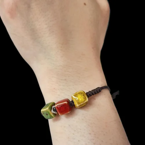 Vista 7 de Boho étnico multicolor declaración colgante collar bohemio moda joyería regalo para mujeres niñas con bolsa