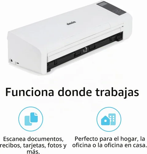 Vista 2 de Doxie Pro DX400 - Escáner de documentos dúplex y escáner de recibos para el hogar y la oficina con un software increíble para Mac y PC