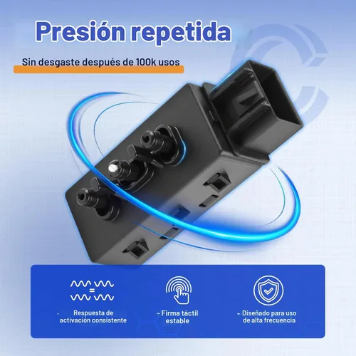 Vista 6 de Interruptor de ajuste del asiento del conductor eléctrico de 6 vías mejorado para Chevy GMC, 12451495