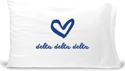Vista 26 de sockprints Funda de almohada Alpha Chi Omega - Nombre de la hermandad con diseño de corazón. Funda de almohada 100% algodón tamaño estándar 20 x 30