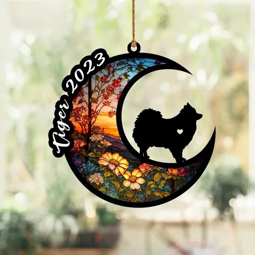Vista 35 de Atrapasoles conmemorativo para perros, regalo de condolencia de perro de la pérdida del bulldog americano, regalos conmemorativos para los amantes