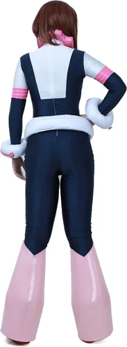 Vista 4 de miccostumes Disfraz de héroe de anime para mujer, disfraz de cosplay con pieza de cintura y cuello
