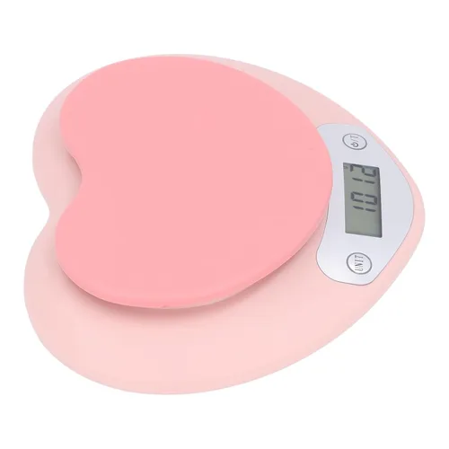 Vista 4 de Báscula digital de cocina 0.04 oz Precisión 11.0 lbs recargable en forma de corazón portátil para hornear, formulación de medicamentos, uso