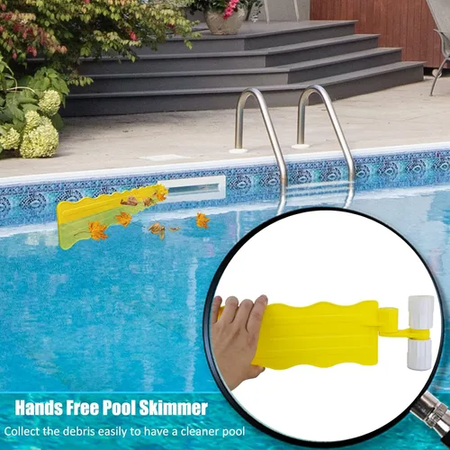 Vista 5 de NICENICY Brazo de desnatador de piscina, protector de desnatador de piscina, desnatador de piscina manos libres para recoger escombros, se adapta a