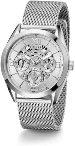 Vista 7 de GUESS US Men's Silver-Tone Watch, one