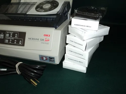 Vista 3 de Microline 320 impresora por impacto de matriz de puntos turbo