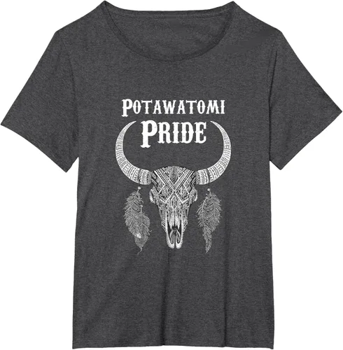 Vista 30 de Potawatomi Pride Tribe Native American Indian Buffalo Camiseta
