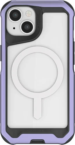 Vista 70 de Ghostek ATOMIC - Funda delgada para Galaxy S21 con parachoques de metal de aluminio y diseño trasero transparente, protección resistente que absorbe