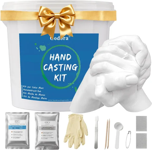 Vista 10 de Kit de fundición manual para parejas con base de madera y exhibición de tarjetas personales
