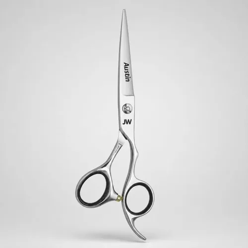 Vista 2 de JW Professional Shears & Thinner Combo Razor Edge Serie CRX – Tijeras de corte de pelo y peluquería de acero inoxidable premium