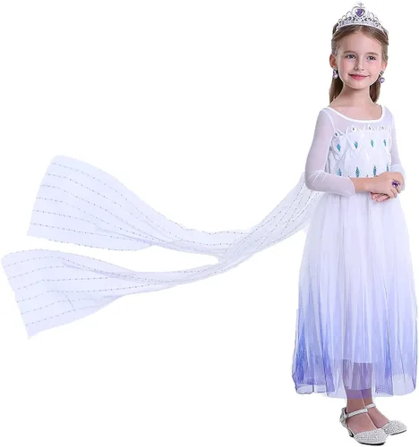 Vista 5 de iTVTi Disfraces de princesa para niñas Halloween carnaval cosplay fiesta de cumpleaños color blanco