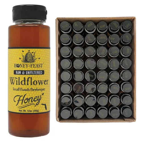 Vista 62 de Honey Feast Flower Powered Allergy Blend 10 veces miel, 12 onzas