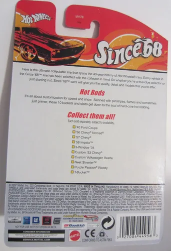 Vista 3 de Mattel Hot Wheels desde '68 Custom Volkswagen Beetle Hot Rods #8 de 10