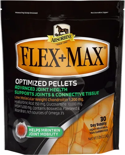 Vista 7 de Absorbine Flex+Max - Pellets de suplemento para articulaciones de caballo, altamente sabrosos, fórmula equina integral con glucosamina, MSM
