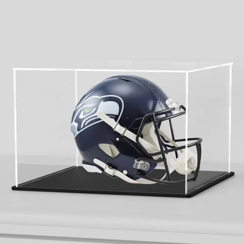 Vista 36 de SVENJBB vitrina acrílica, cajas de acrílico de cubo de 10 x 10 x 14 pulgadas para exhibición, vitrinas transparentes con base negra mate y tapa