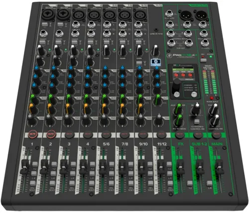 Vista 13 de Mackie ProFX6v3+ Mezclador analógico profesional de 6 canales con USB, preamplificadores de micrófono Onyx, motor de efectos GigFX y Bluetooth 2