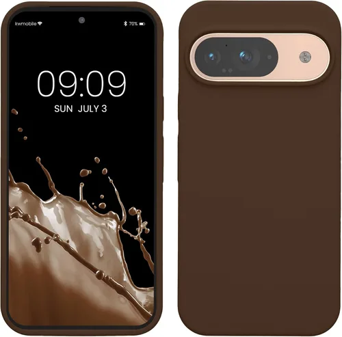 Vista 148 de kwmobile Funda Compatible con Google Pixel 6 Pro - Funda de Teléfono de Silicona TPU con Acabado Suave - Azul Caribe