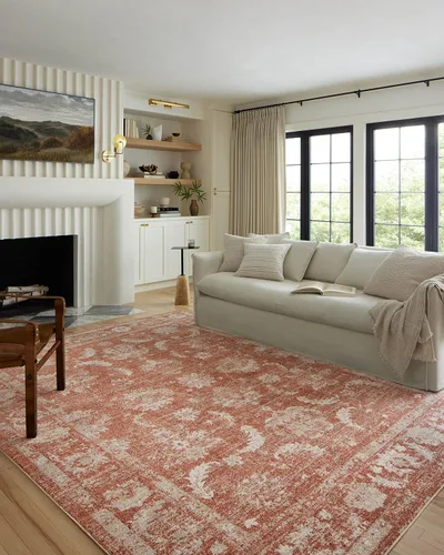 Vista 14 de Loloi Odette - Alfombra decorativa beige/plateada de 2'-3" x 3'-10" Beige y plateado
