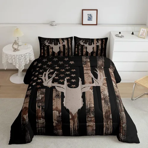 Vista 37 de Juego de edredón con siluetas de oso para niños, tamaño individual, decoración de Navidad para niños y niñas, adultos, edredón de plumón de pinos