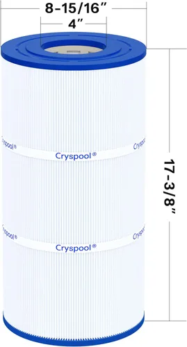 Vista 3 de Cryspool® 08045 Filtro compatible con CX760RE, C751, Clearwater II 75, Pro Clean 75, PA76, C-8411, FC-1255, cartucho de filtro de piscina de 75 pies