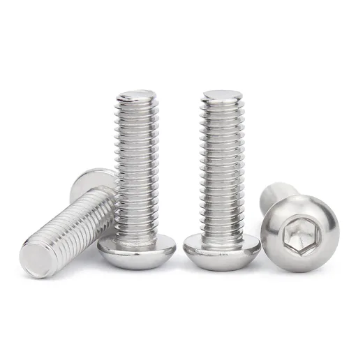 Vista 17 de Tornillos M3 10 mm, Tornillo y perno de cabeza de botón de casquillo de enchufe M3-0.5x10mm, pernos de acero inoxidable, accionamiento hexagonal