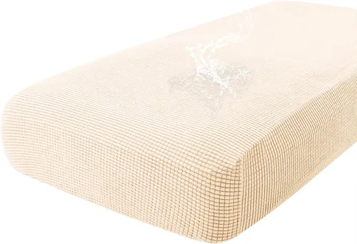 Vista 133 de Fundas impermeables para sofá seccional, fundas de cojín antideslizantes para sofá Ajuste seccional en forma de L, tela jacquard elástica, parte