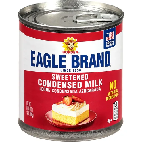 Vista 9 de Eagle Brand Leche condensada endulzada de 14 onzas, ideal para flan, cocinar, hornear, bebidas, postres, helados, sin ingredientes artificiales, sin