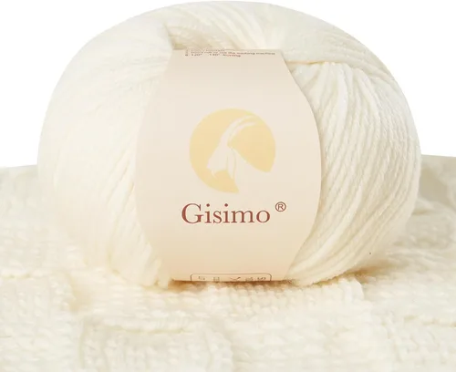 Vista 37 de 100% lana merino para tejer y ganchillo, hilo lujoso y suave de 6 cabos para tejer y crochet a mano, 1.76 oz/50 g, 127 yardas/116 metros