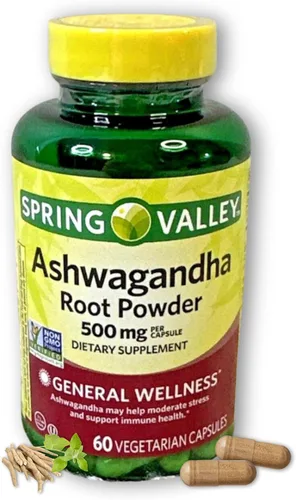 Vista 6 de Ashwagandha - Polvo de raíz de 500 mg, 60 cápsulas (paquete de 1), en caja por Fusion Shop Store