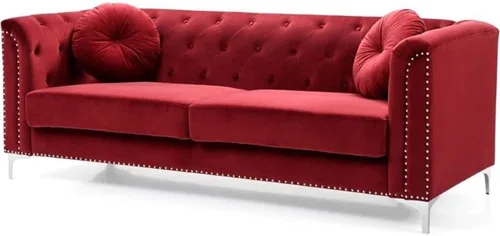 Vista 16 de Glory Furniture Sofá de dos plazas Pompano Velvet en negro