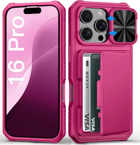 Vista 81 de BXYJY Funda tipo cartera para iPhone 15 Pro, tarjetero (4-5 tarjetas)