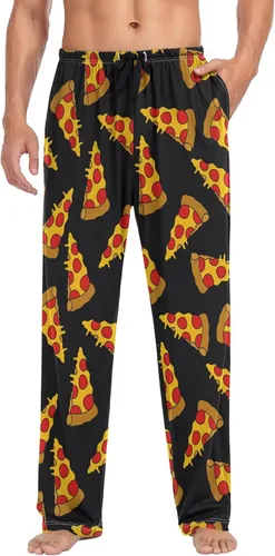Vista 3 de Ollabaky Pantalones de pijama para hombre, pantalones de pijama con bolsillos, pantalones de descanso para hombre Multi 01